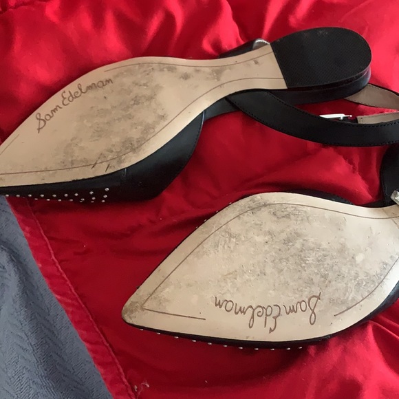 Sam Edelman black studded flat 9.5 - Picture 7 of 8